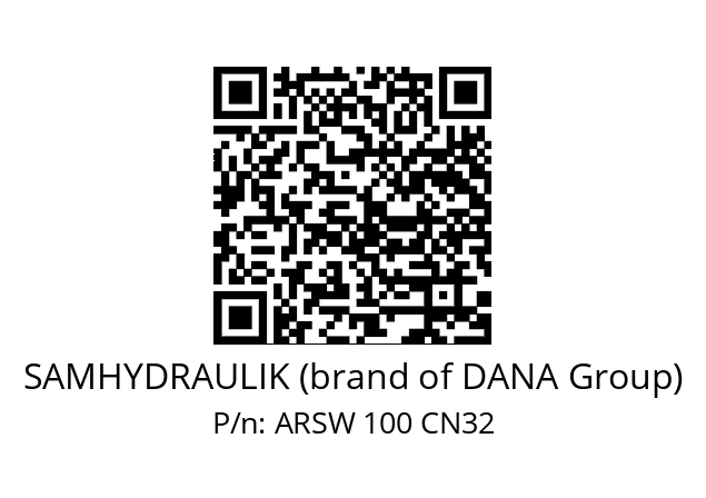   SAMHYDRAULIK (brand of DANA Group) ARSW 100 CN32