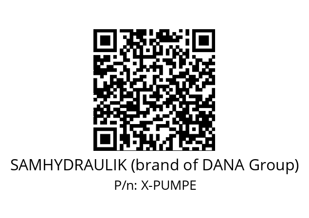   SAMHYDRAULIK (brand of DANA Group) X-PUMPE