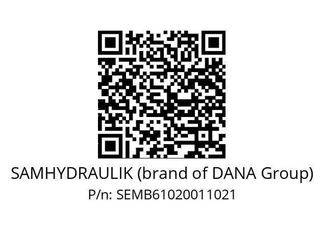   SAMHYDRAULIK (brand of DANA Group) SEMB61020011021