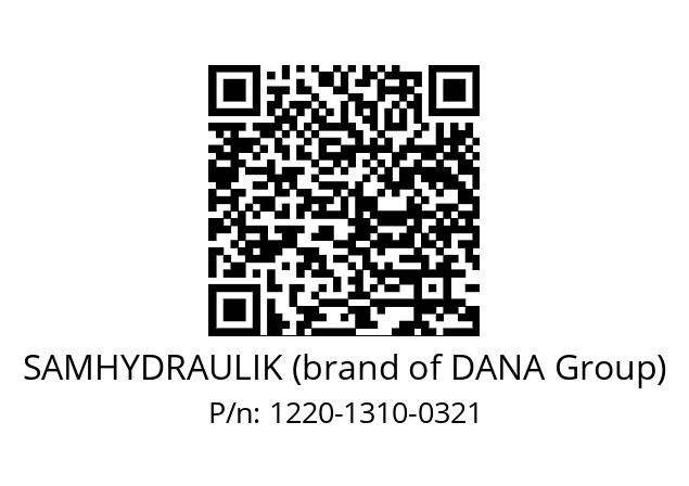   SAMHYDRAULIK (brand of DANA Group) 1220-1310-0321