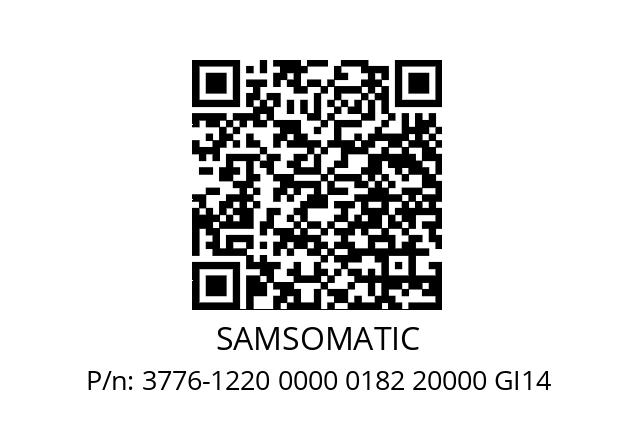   SAMSOMATIC 3776-1220 0000 0182 20000 GI14