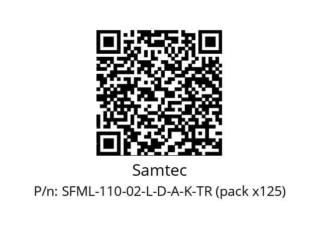   Samtec SFML-110-02-L-D-A-K-TR (pack x125)