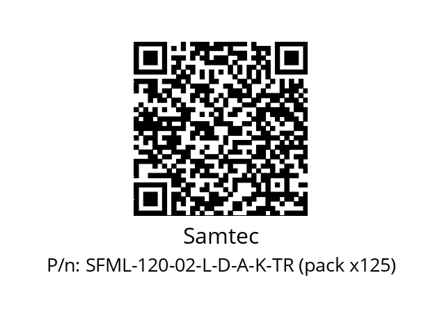   Samtec SFML-120-02-L-D-A-K-TR (pack x125)