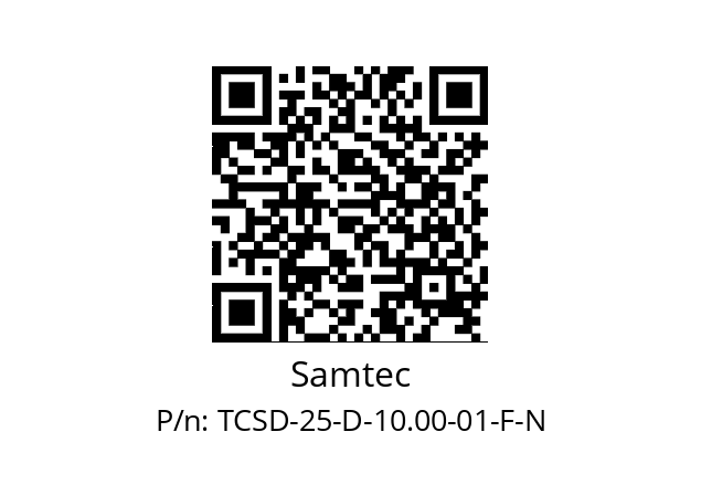   Samtec TCSD-25-D-10.00-01-F-N