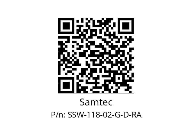   Samtec SSW-118-02-G-D-RA