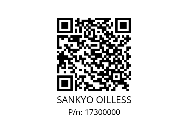   SANKYO OILLESS 17300000