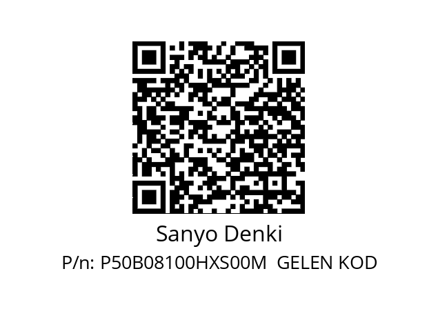   Sanyo Denki P50B08100HXS00M  GELEN KOD