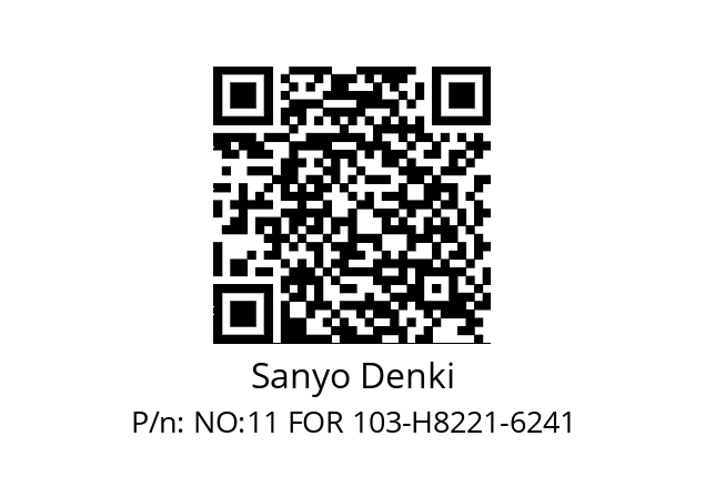   Sanyo Denki NO:11 FOR 103-H8221-6241