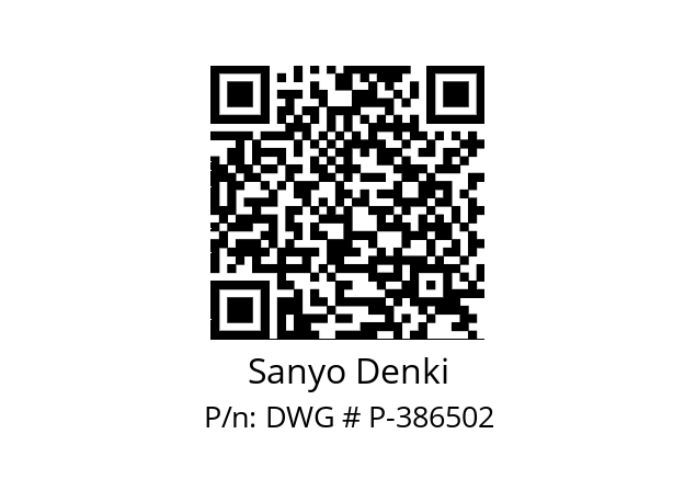   Sanyo Denki DWG # P-386502