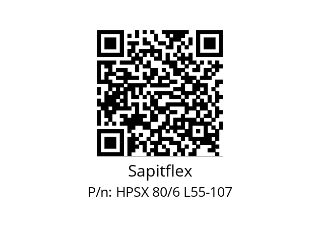   Sapitflex HPSX 80/6 L55-107