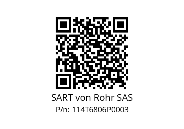   SART von Rohr SAS 114T6806P0003