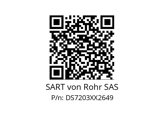   SART von Rohr SAS DS7203XX2649