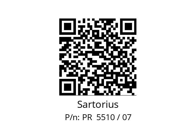   Sartorius PR  5510 / 07