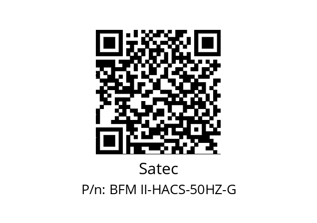   Satec BFM II-HACS-50HZ-G