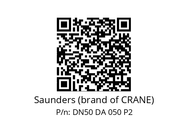   Saunders (brand of CRANE) DN50 DA 050 P2