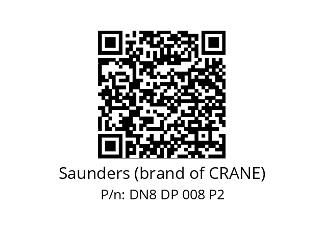   Saunders (brand of CRANE) DN8 DP 008 P2