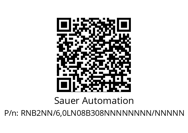   Sauer Automation RNB2NN/6,0LN08B308NNNNNNNN/NNNNN