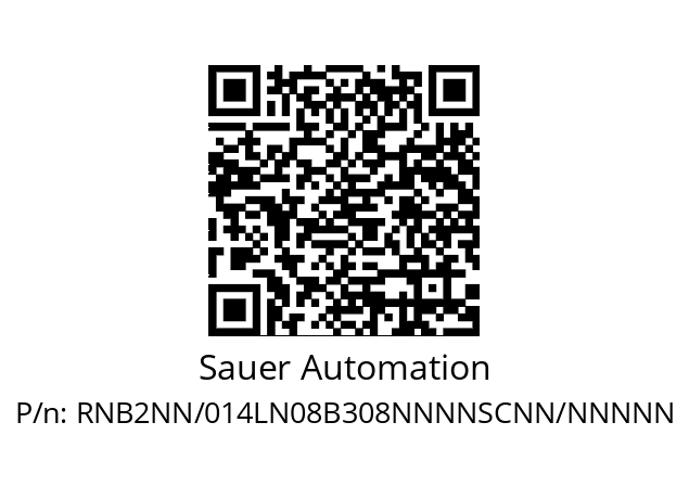   Sauer Automation RNB2NN/014LN08B308NNNNSCNN/NNNNN