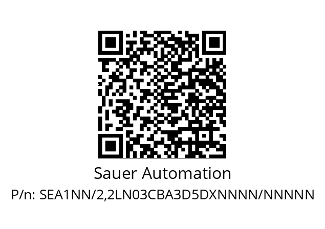   Sauer Automation SEA1NN/2,2LN03CBA3D5DXNNNN/NNNNN