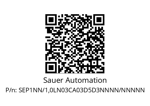   Sauer Automation SEP1NN/1,0LN03CA03D5D3NNNN/NNNNN