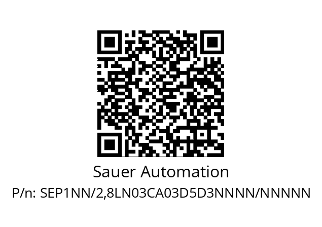   Sauer Automation SEP1NN/2,8LN03CA03D5D3NNNN/NNNNN