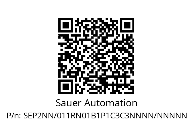   Sauer Automation SEP2NN/011RN01B1P1C3C3NNNN/NNNNN