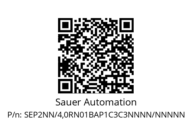   Sauer Automation SEP2NN/4,0RN01BAP1C3C3NNNN/NNNNN