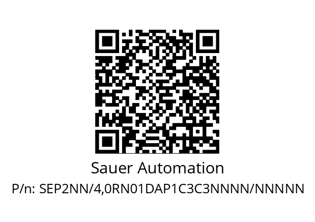   Sauer Automation SEP2NN/4,0RN01DAP1C3C3NNNN/NNNNN