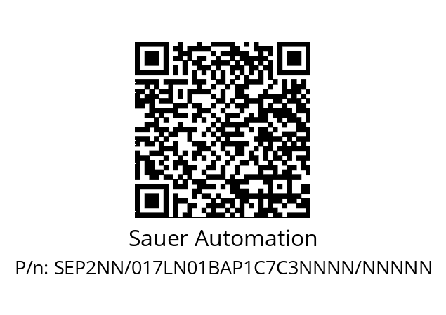   Sauer Automation SEP2NN/017LN01BAP1C7C3NNNN/NNNNN