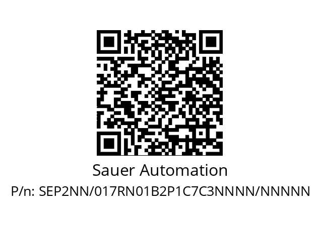   Sauer Automation SEP2NN/017RN01B2P1C7C3NNNN/NNNNN