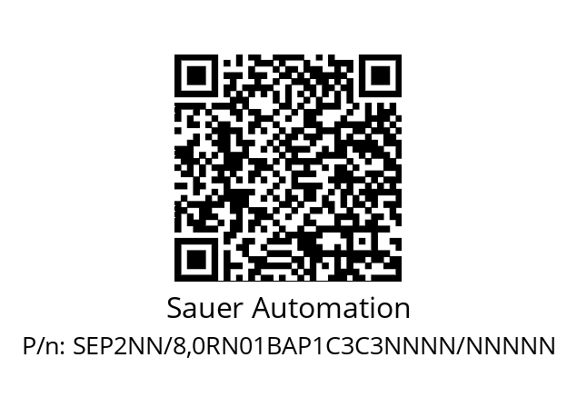   Sauer Automation SEP2NN/8,0RN01BAP1C3C3NNNN/NNNNN