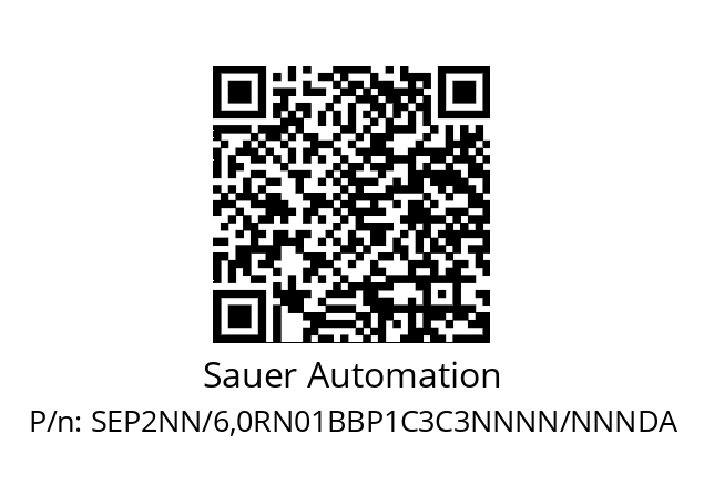   Sauer Automation SEP2NN/6,0RN01BBP1C3C3NNNN/NNNDA