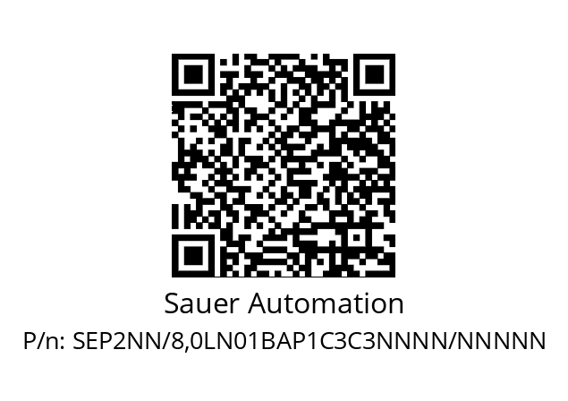   Sauer Automation SEP2NN/8,0LN01BAP1C3C3NNNN/NNNNN