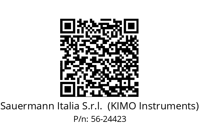   Sauermann Italia S.r.l.  (KIMO Instruments) 56-24423