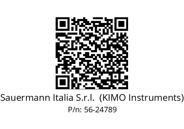   Sauermann Italia S.r.l.  (KIMO Instruments) 56-24789