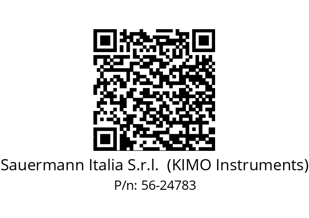   Sauermann Italia S.r.l.  (KIMO Instruments) 56-24783