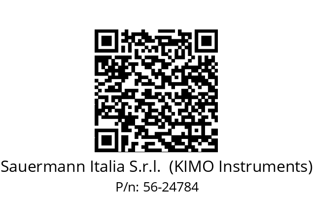   Sauermann Italia S.r.l.  (KIMO Instruments) 56-24784