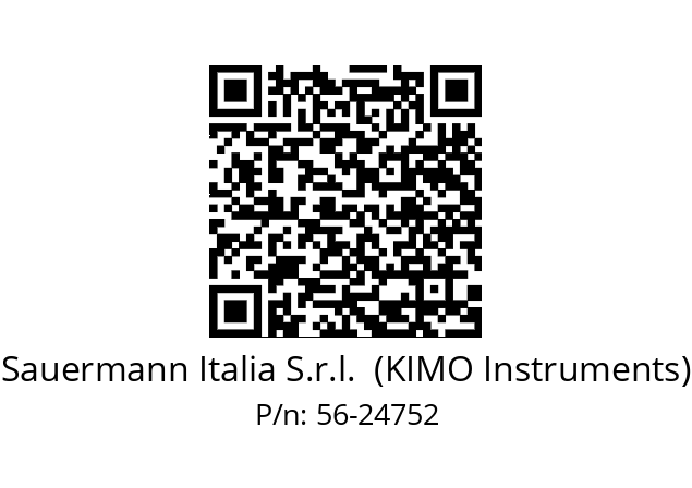   Sauermann Italia S.r.l.  (KIMO Instruments) 56-24752