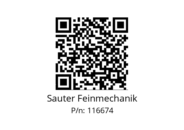   Sauter Feinmechanik 116674