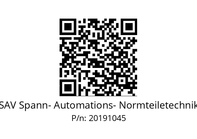   SAV Spann- Automations- Normteiletechnik 20191045