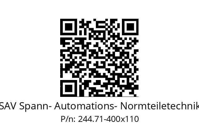   SAV Spann- Automations- Normteiletechnik 244.71-400x110