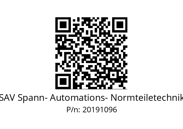   SAV Spann- Automations- Normteiletechnik 20191096