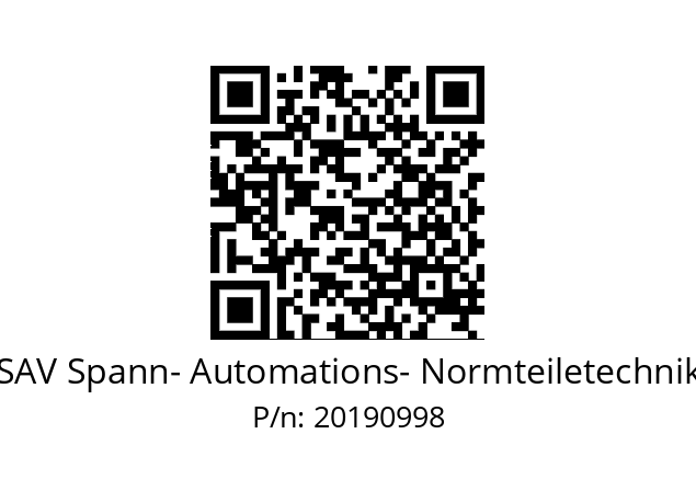   SAV Spann- Automations- Normteiletechnik 20190998