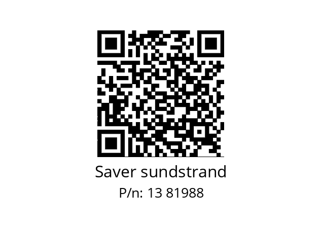   Saver sundstrand 13 81988