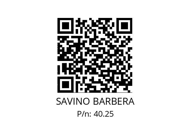   SAVINO BARBERA 40.25