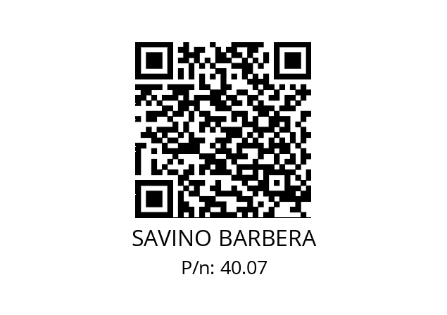   SAVINO BARBERA 40.07