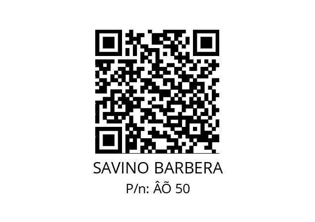   SAVINO BARBERA ÂÕ 50