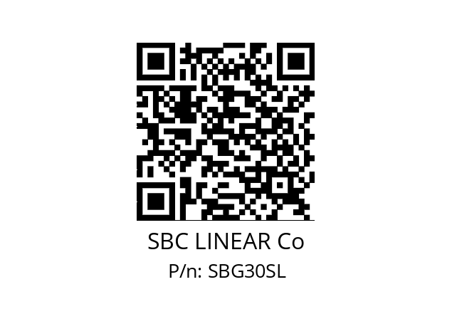   SBC LINEAR Co SBG30SL