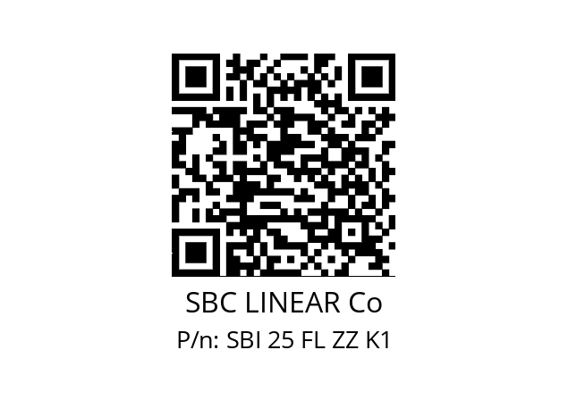   SBC LINEAR Co SBI 25 FL ZZ K1