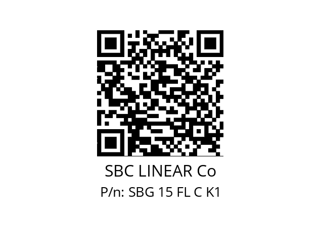   SBC LINEAR Co SBG 15 FL C K1